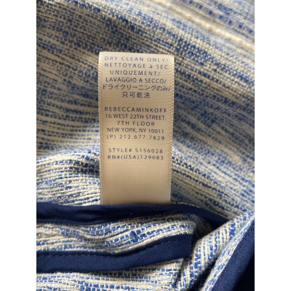 Rebecca Minkoff NWT $328 Blue Denim Studded Enabel Jacket, Women's Size 10 - Picture 11 of 13